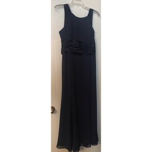 Formal navy blue dress
